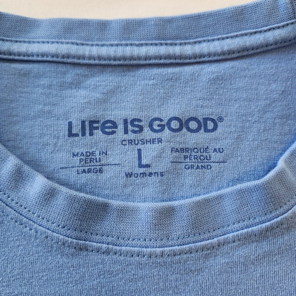 NWT Life Is Good Pickleball Keep It Simple Long Sleeve Crusher Tee Women's Large - Picture 4 of 8